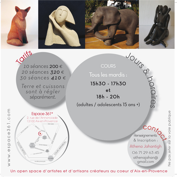 Ateliers de Modelage / sculpture à Aix-en-Provence Ateliers de Modelage / sculpture à Aix-en-Provence