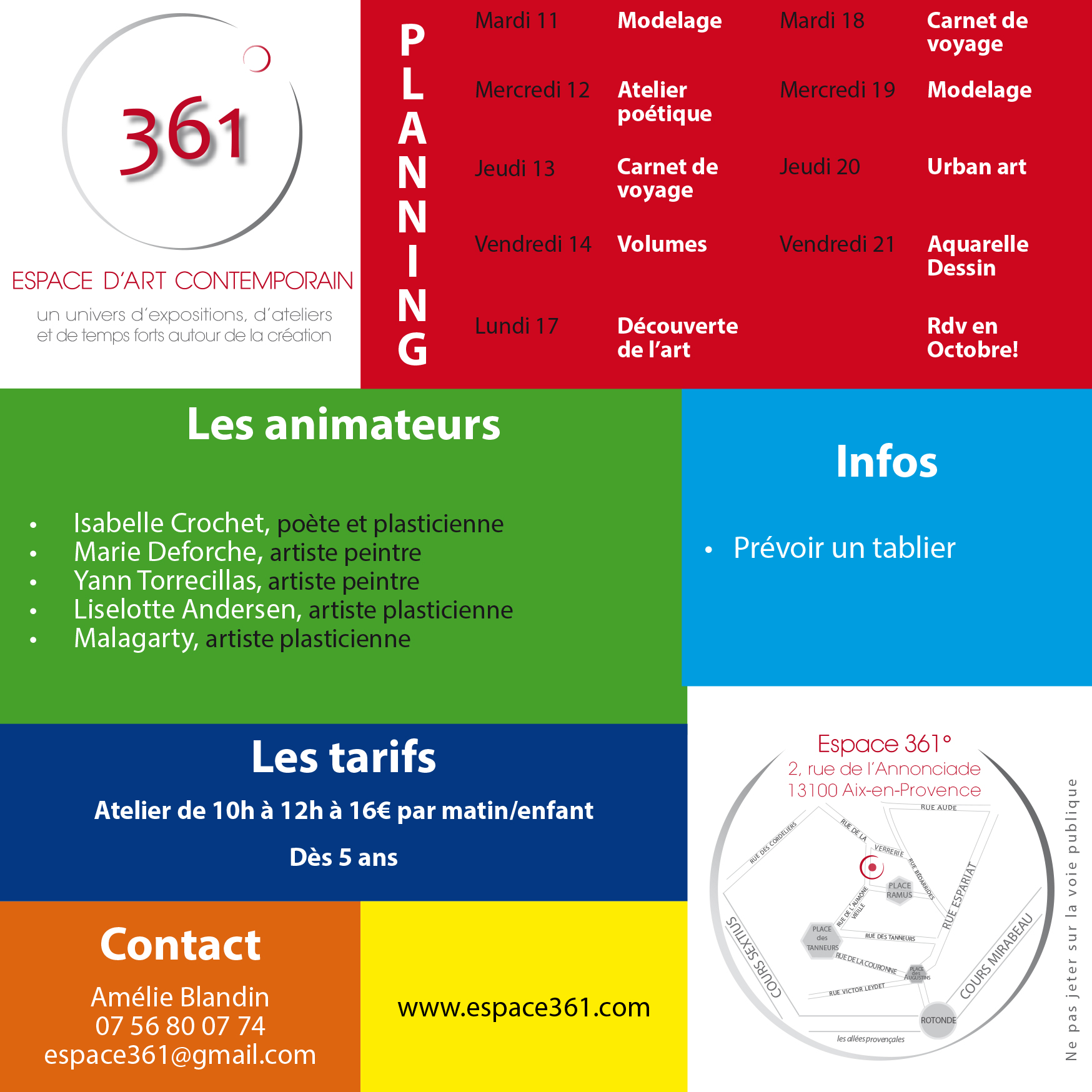 Flyer Web stage enfants juillet 2017-2